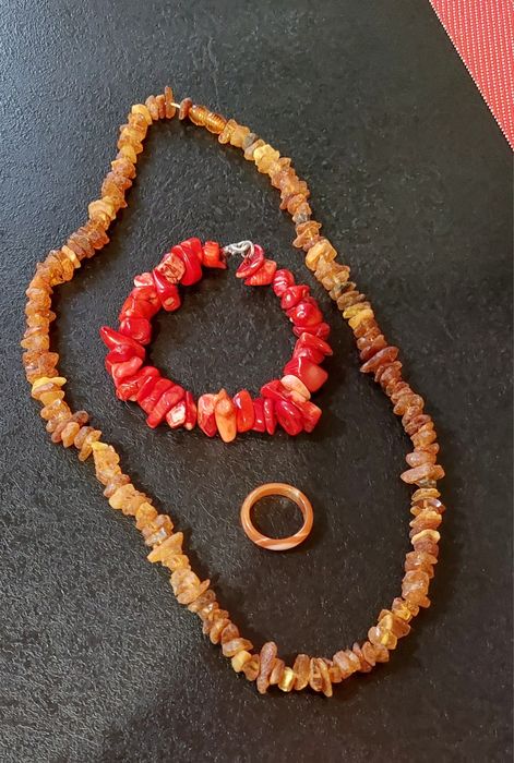 Браслет коралл камни натуральные