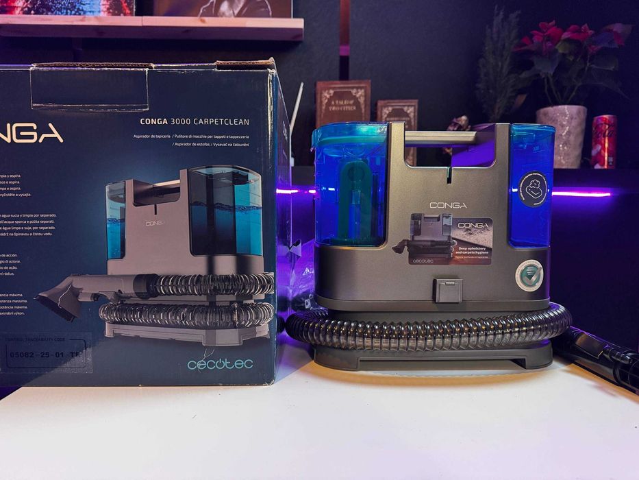 Cecotec Aspirador de Tapicerías Conga Popstar 3000 CarpetClean. 400 W