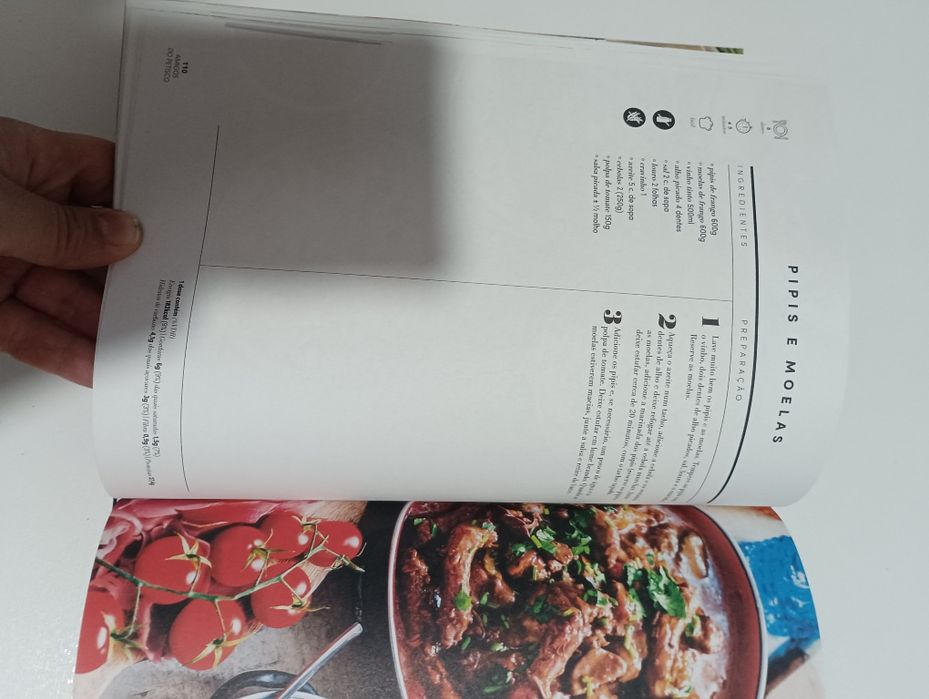 Livro de receitas NOVO IMPECAVEL