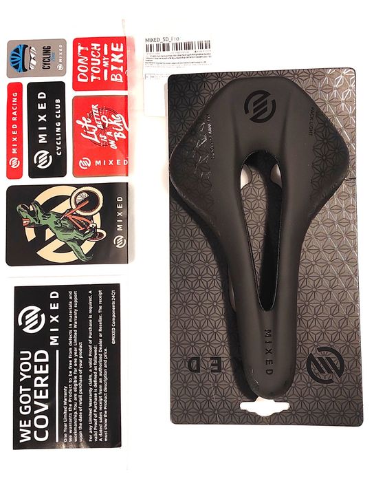 Siodełko karbonowe Mixed 5D Full Carbon 120g Nowe Doskonałe