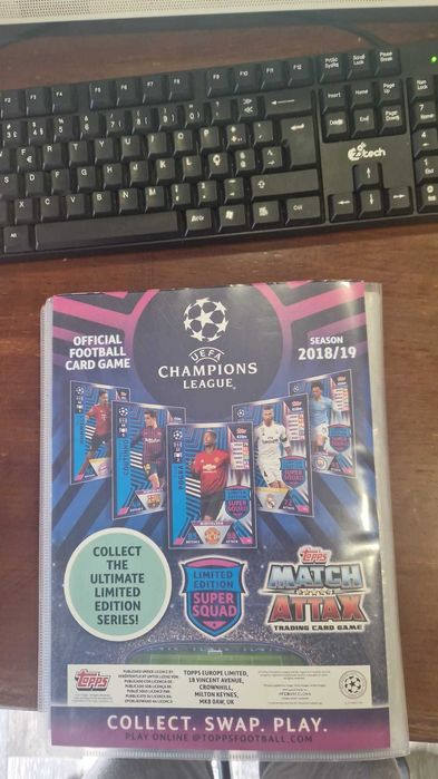 Caderneta Cromos-Match Attak-18/19-(443+14-Cards-Topps)-Completa