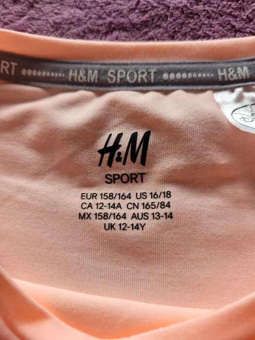Bluzka H&M sport 158/164