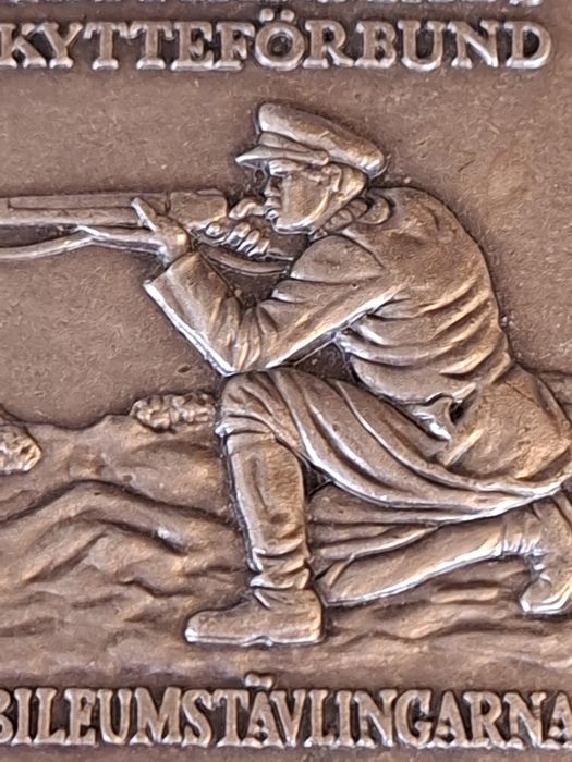 pamiątkowa plakietka SZTABKA 29,29gr Szwecja Możliwe że srebro :)