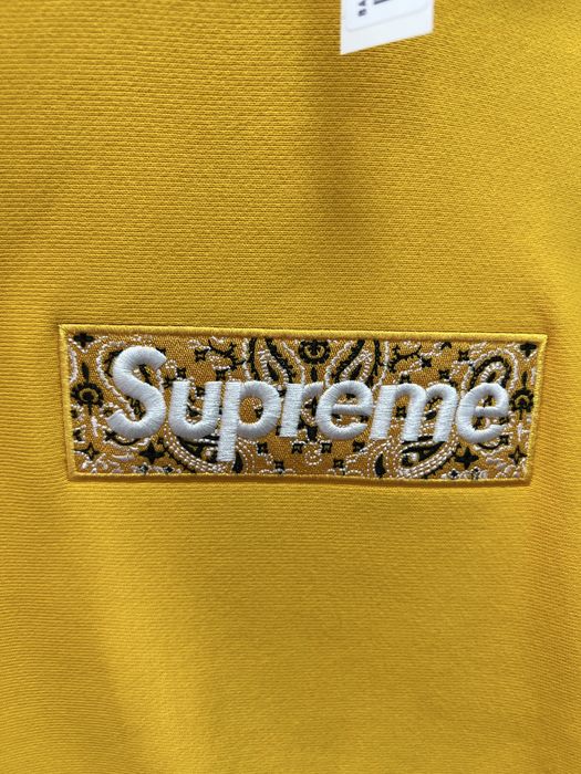 Худі Supreme Bandana Box Logo Yellow