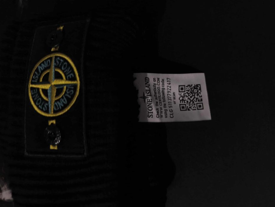 Czarna Czapka Stone Island