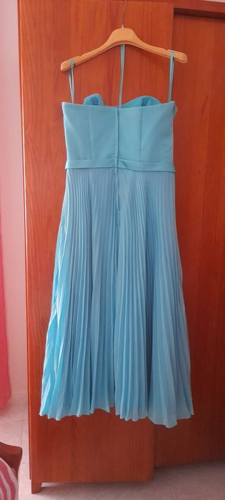 Vestido Azul Cerimónia