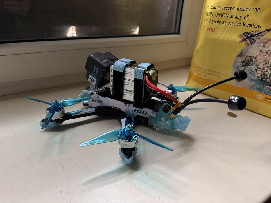 Кастомный FPV дрон 5” / DJI O3 Air Unit / состояние нового