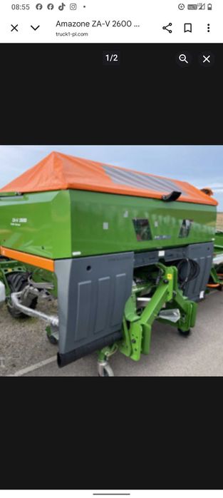 Oryginalna  Nowa ze stelażem plandeka Amazone Komplet