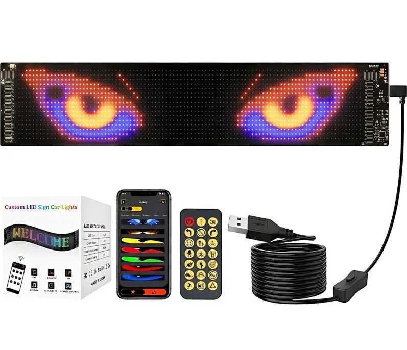 Гнучкий LED-дисплей RGB, Bluetooth, Type-C, IP65, керування телефоном