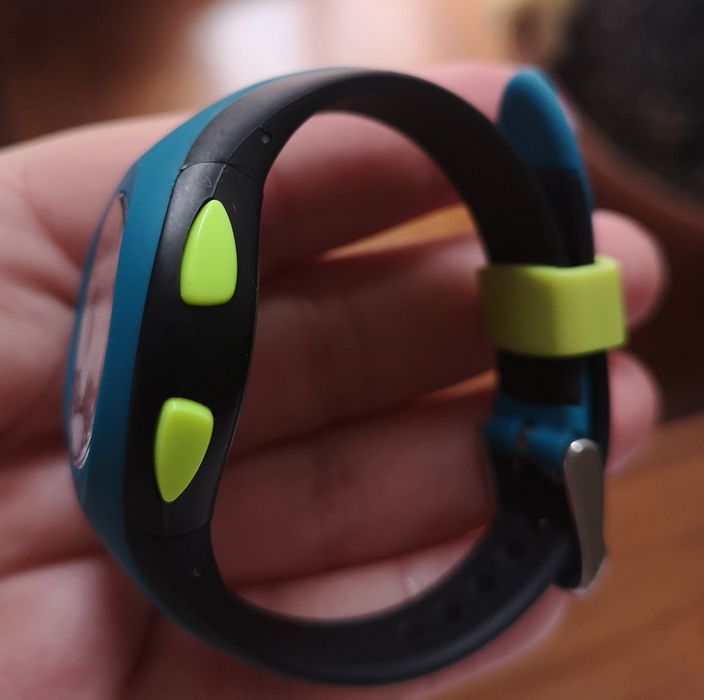 Relógio cronómetro de corrida Kalenji W200 S preto e azul