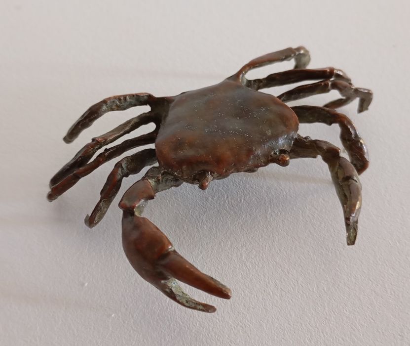 Caranguejo em bronze