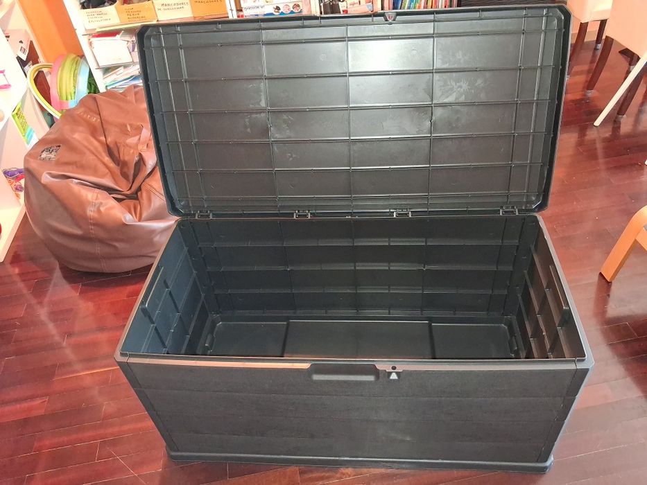 Vendo Baú de Arrumação Exterior (340L com 4 Rodas - 118x57x59cm - Antracite)