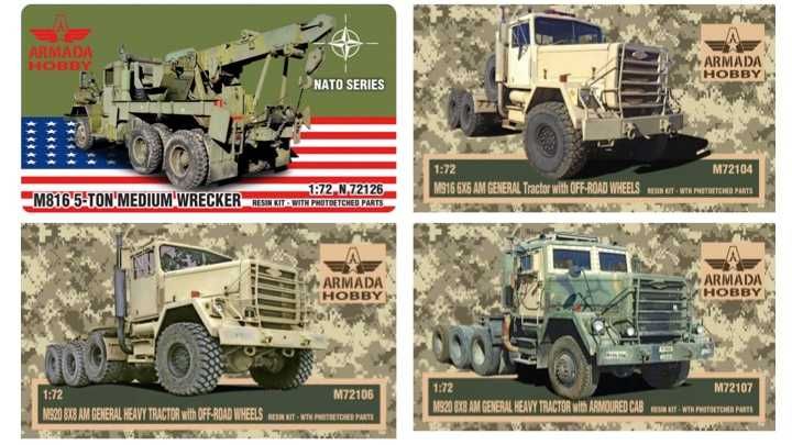 Kits modelismo em resina,  1/72 ArmadaHobby - Camiões