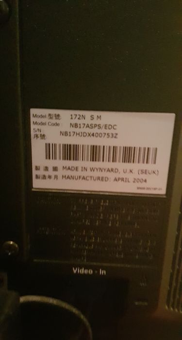 Monitor Samsung SyncMaster SM 172N