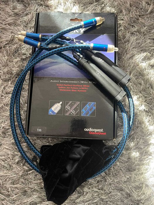 AudioQuest Sky 1,0 m RCA TOP Hi End okazja! Jedyny taki, komplet!