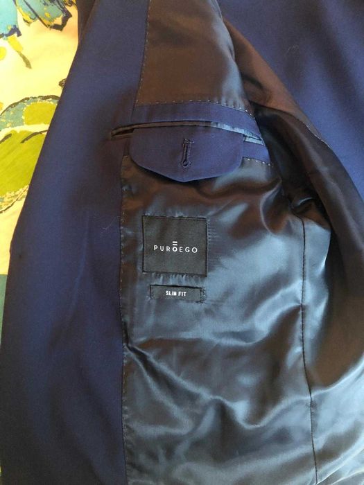Fato de cerimónia azul elegante homem T52 NOVO