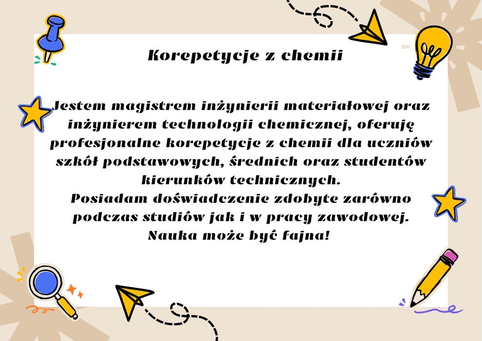 Korepetycje z chemii