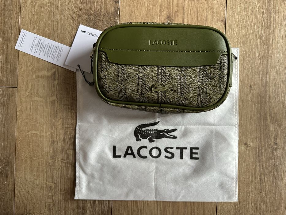 Torebka Lacoste oliwkowa
