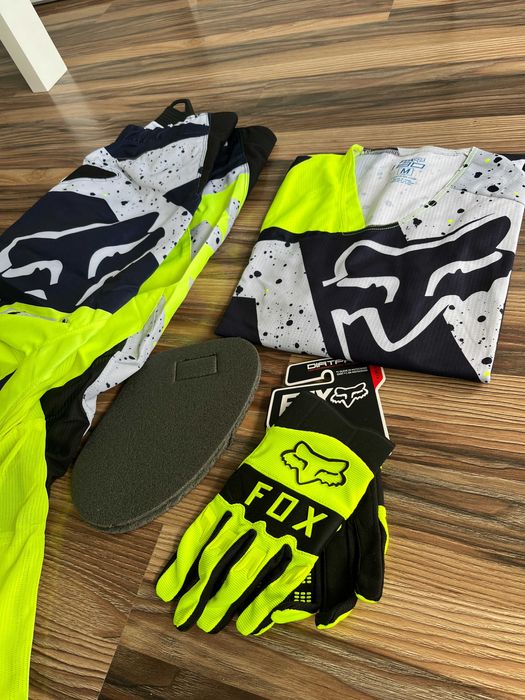 Strój FOX MX 180 Nirv (Grey Fluo Black)(cross,quad,enduto,mtb)