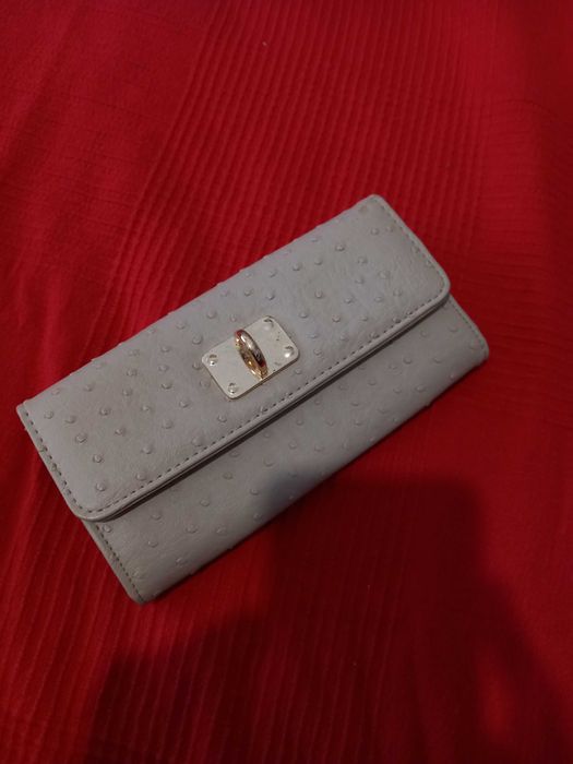 Carteira em rosa velho