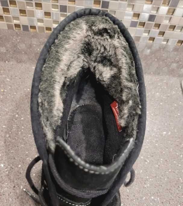 Tamaris, ocieplane botki zimowe rozm. 38