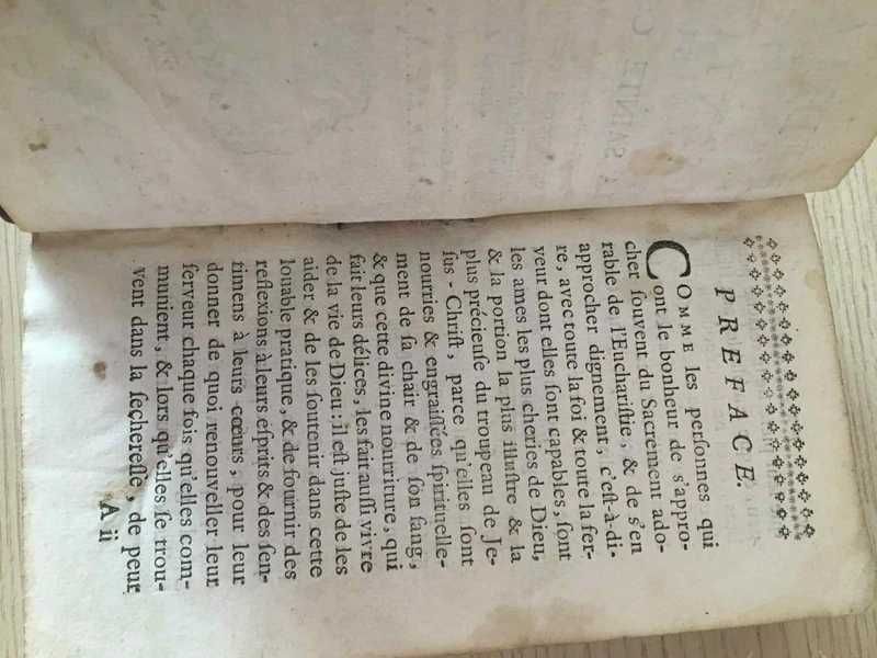 Méditations et sentimens sur la Sainte Communion paris 1765 starodruk