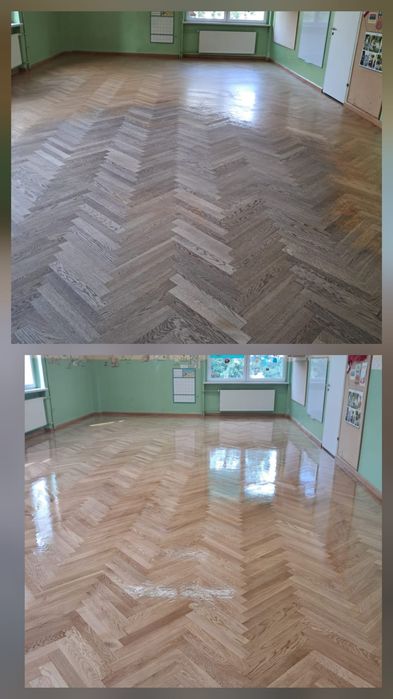 Cyklinowanie podłogi drzwi schody nakładki schodowe i parapety