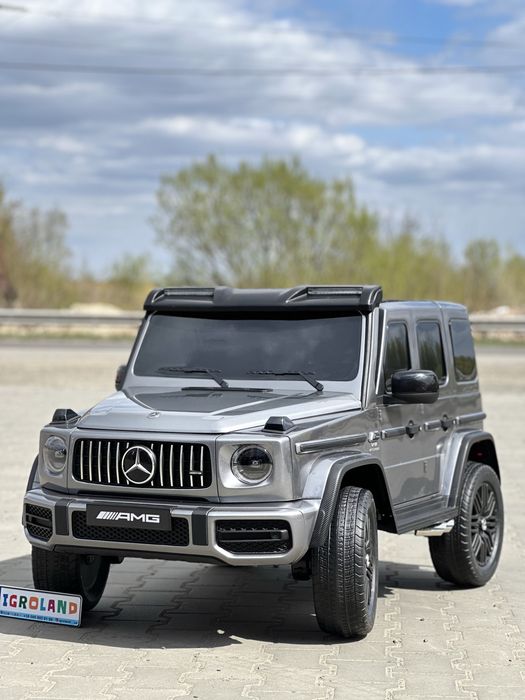 Великий дитячий електромобіль Mercedes-Benz 24V (4×200W, до 80 кг) Пульт керування  на 2 дитини