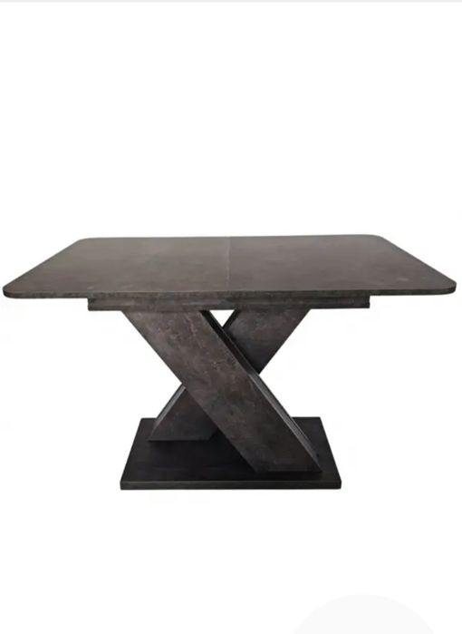 Обідній прямокутний стіл розкладний Dark A 120-160х80 см ательє темний