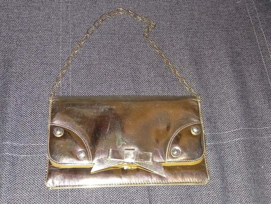 Клатч ,Винтажный,женский золотой