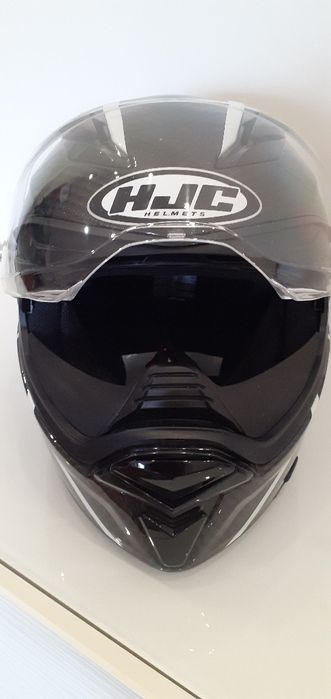 Capacete HJC F70 carbono black, como novo.