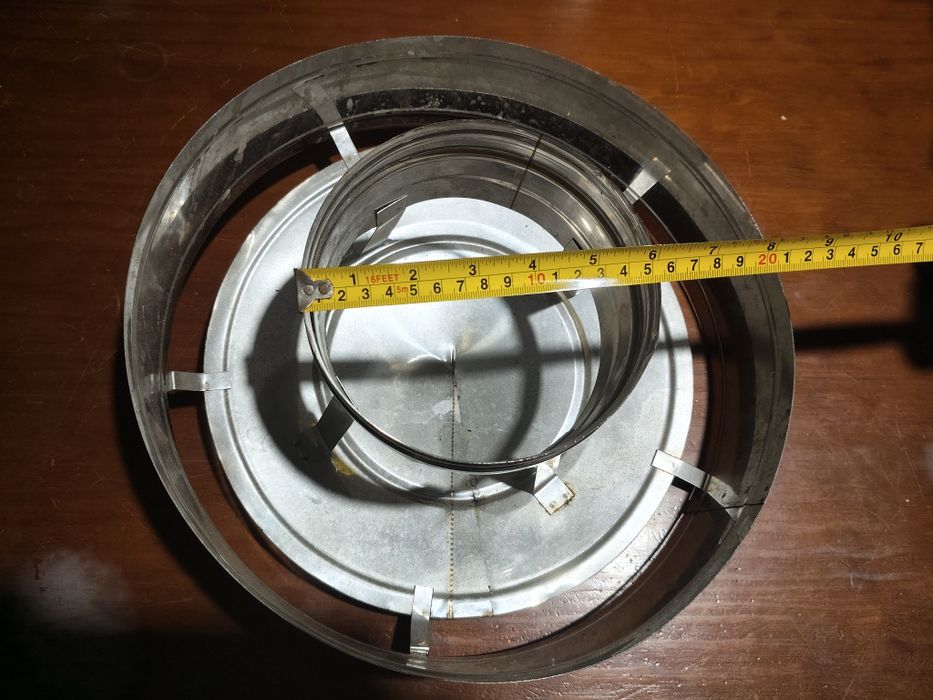 Chapéu para chaminé em inox