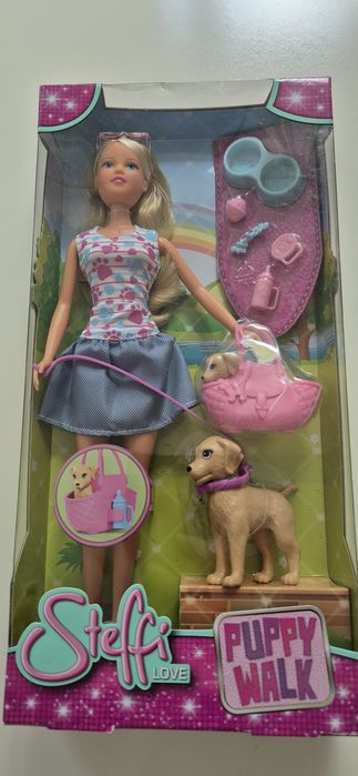 Lalka Steffi love puppy walk