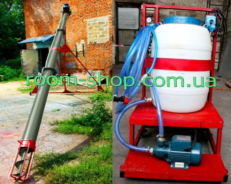 Шнековий погрузчик, протравитель семян, протруювач зерна, транспортер