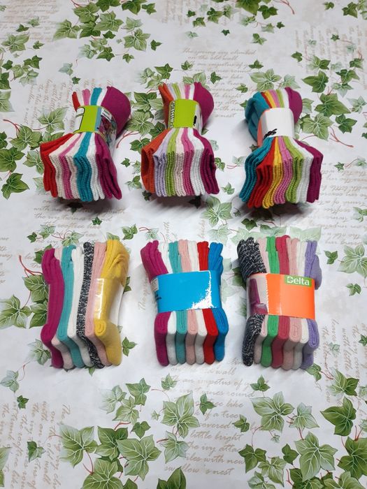 Meias menina, 14, 28 ou 42 pares tamanho 23/26