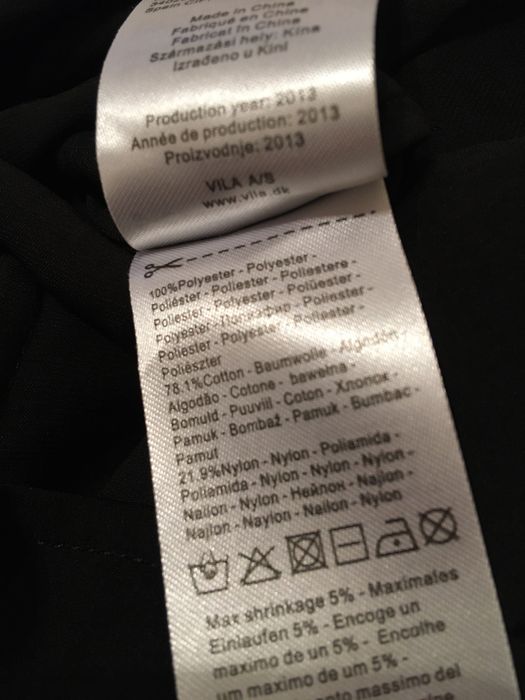 Prosta czarna elegancka tunika sukienka koronka M
