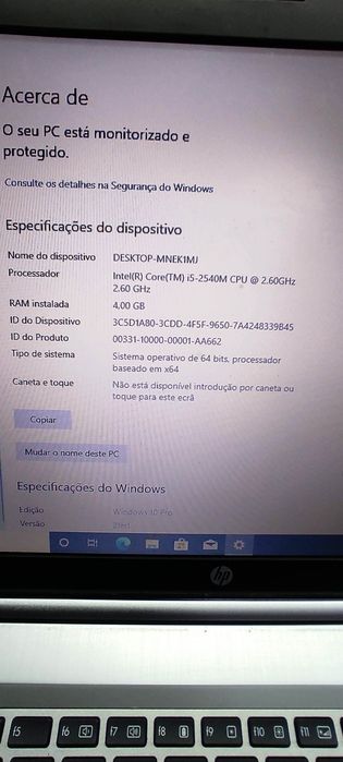 Portátil HP helitebook 8560p