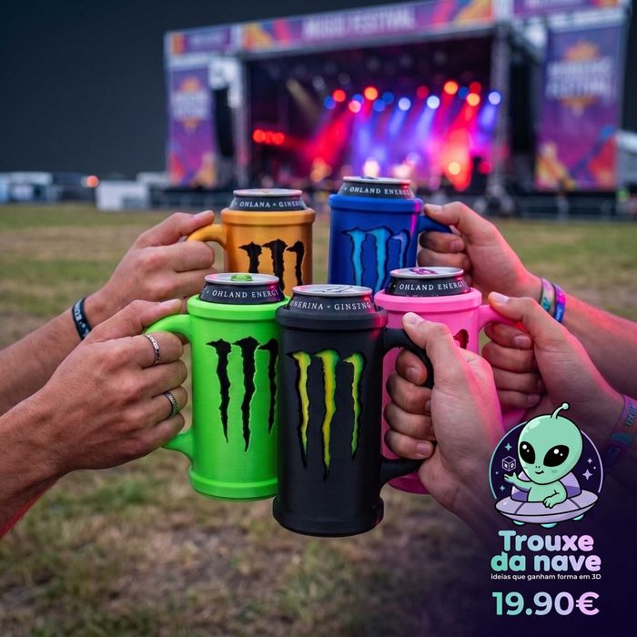 Porta Latas Monster
