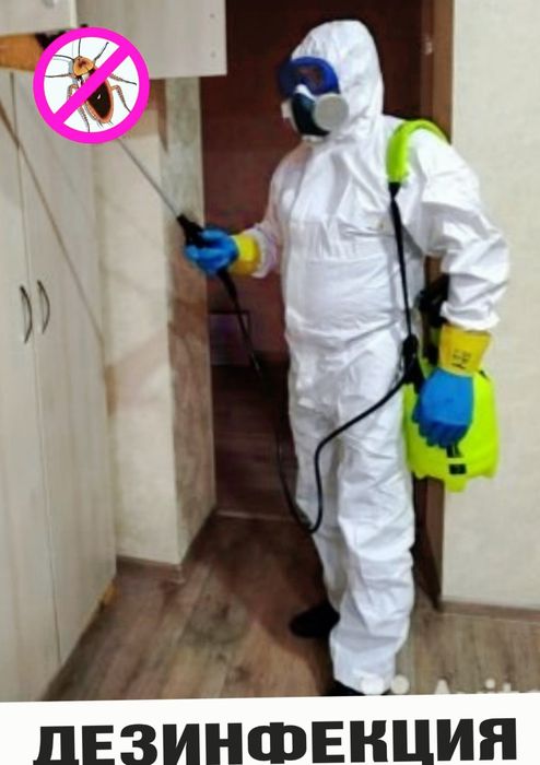 Профессиональное уничтожение Травля Тараканов Прусаков Клопов Блох