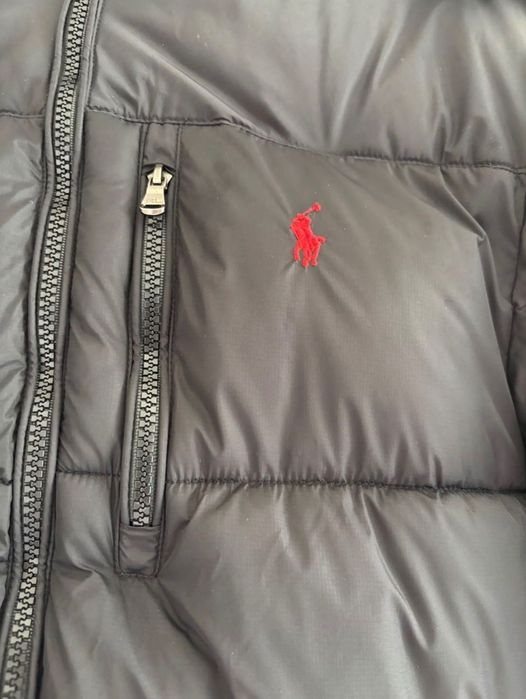 Kurtka czarna ralph lauren puchowa