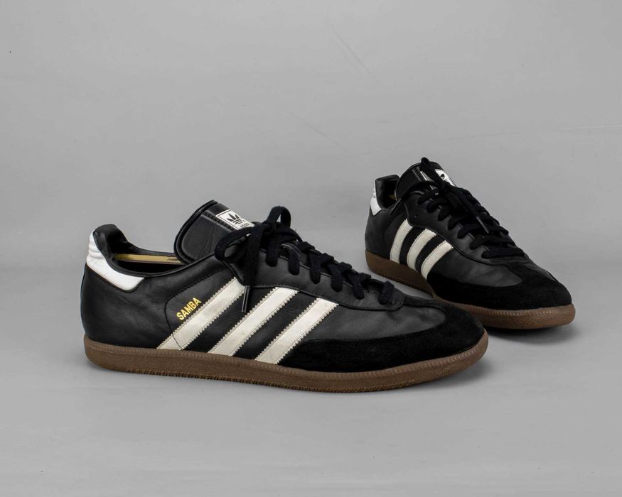 Модные кожаные кроссовки Adidas Samba.47 размер
