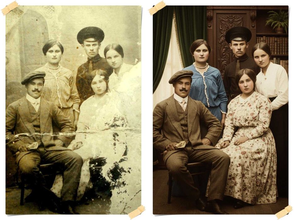 Реставрация фото | Бесплатная анимация | Восстановление и колоризация