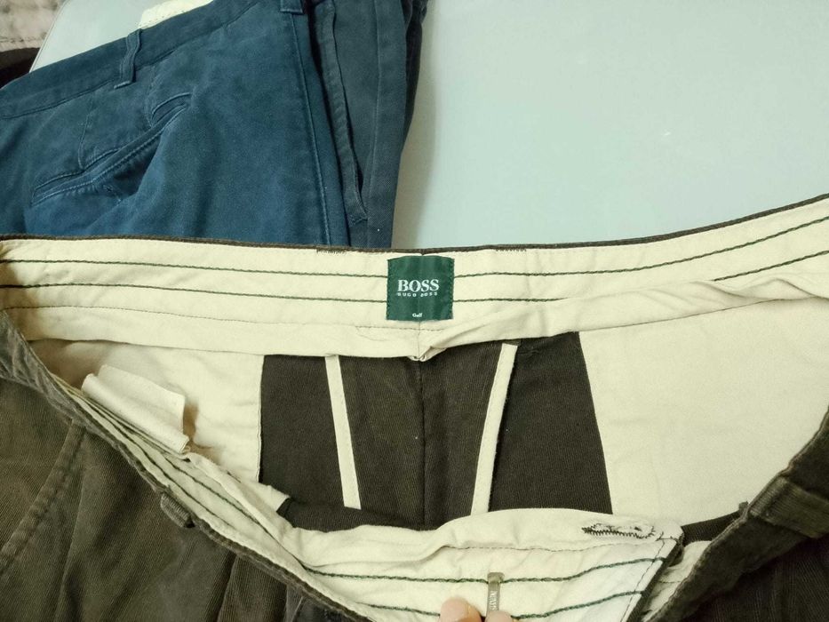 4 calças de homem 1 Boss,1 Burberry e 2 Gant