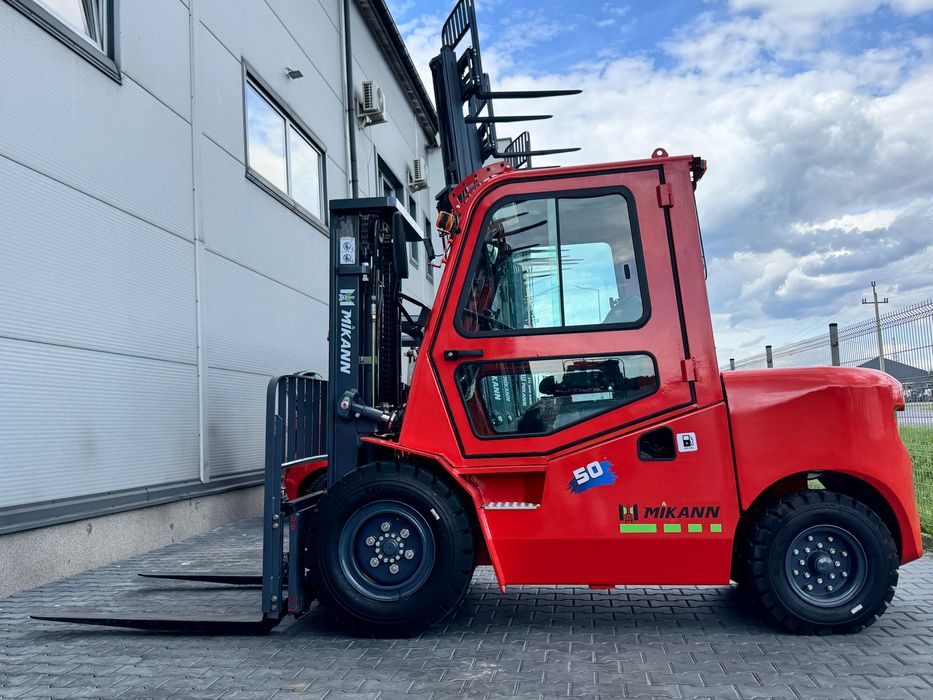 Wózek Widłowy 5T MIKANN, Maszt 4,5m, Triplex, Diesel, Kabina