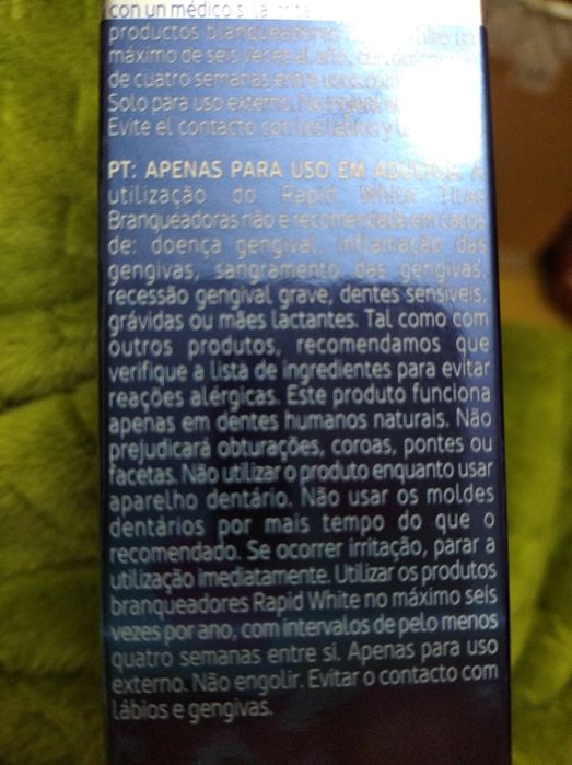 Tiras de branqueamento Rapidwhite