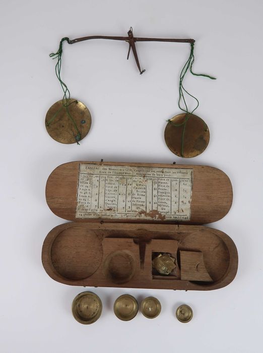 Balança pesar moedas ouro Séc. XIX (ref. 1)