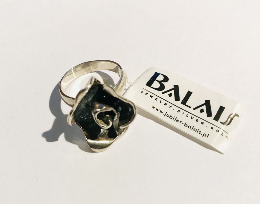 Pierścionek artystyczny srebrny BALAIS rozmiar 13