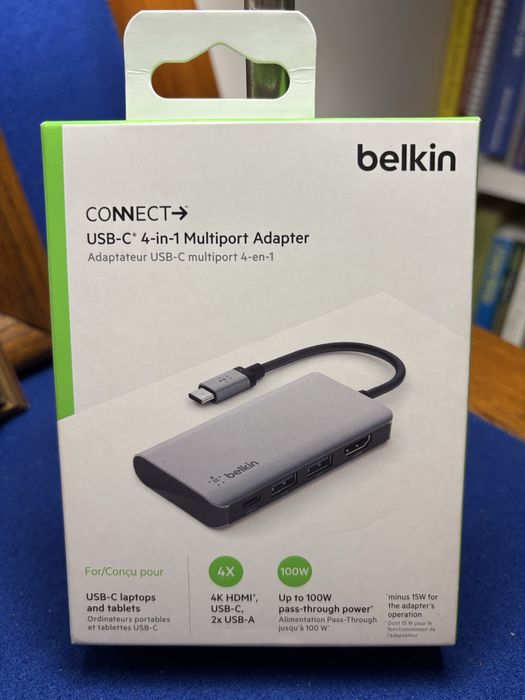 USB-C 4-in-1 Multiport Adapter BELKIN64284346416130124