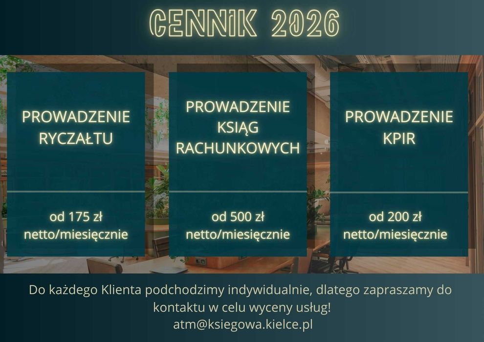 Usługi biura rachunkowego, księgowość, księgowa Kielce