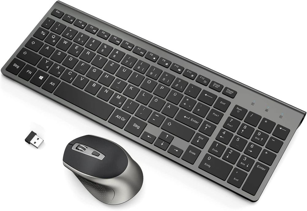 J JOYACCESS Bezprzewodowy zestaw klawiatura i mysz 2.4 GHz ultracienki